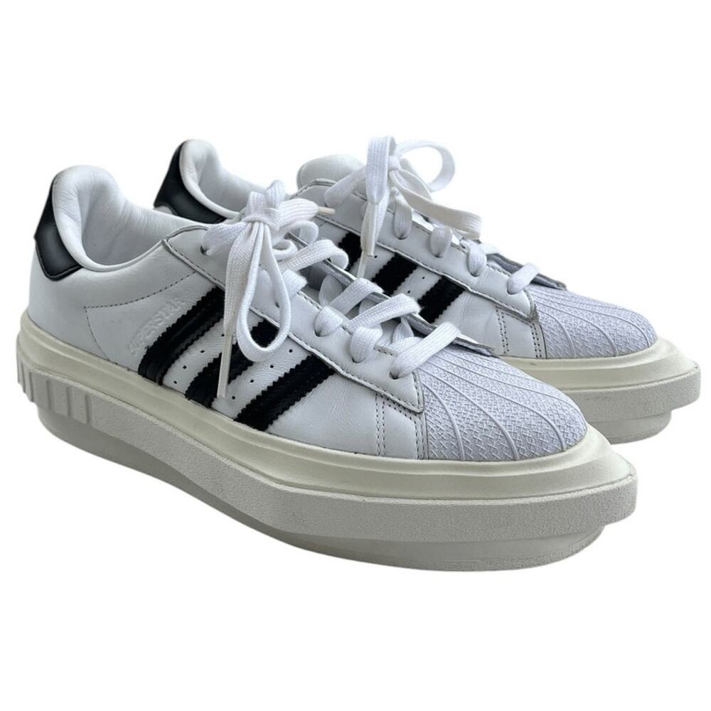 Womens Adidas x Beyonce Superstar Platform FY7730 Athletic Sneaker 10 White - Picture 3 of 7